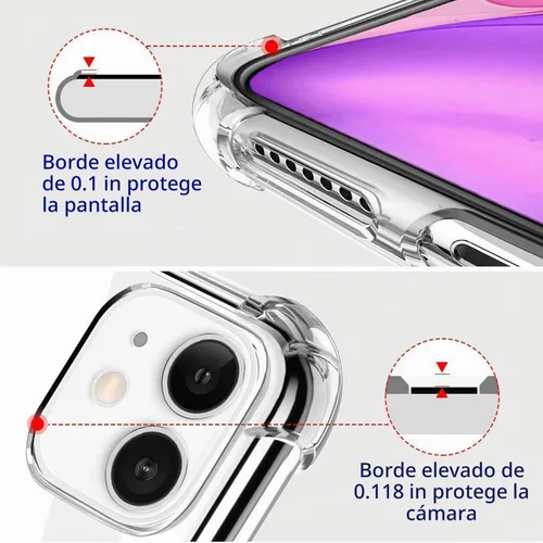 Vista 4 de Funda de flores de cerezo para iPhone 11 año 2019, cubierta trasera floral transparente rosa para niñas y mujeres, funda protectora a prueba