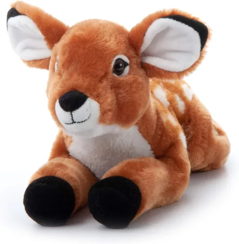 Vista 2 de The Petting Zoo Fawn - Animal de peluche, regalos para niños, animales salvajes del zoológico Onez, juguete de peluche de cervatillo de 17 pulgadas