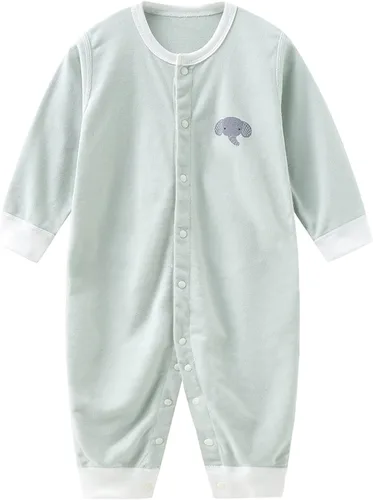 Vista 2 de Ropa para bebé niño y niña, paquete de 3 unidades, manga larga, 100% algodón, trajes de 3 a 24 meses