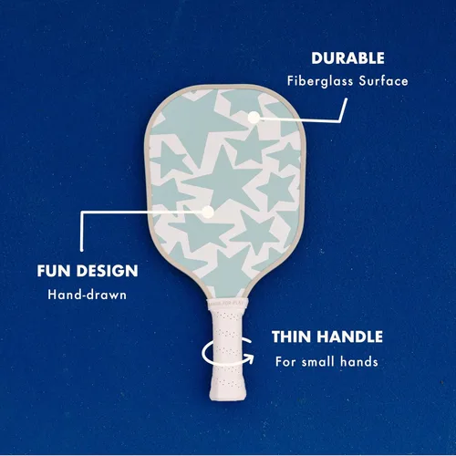Vista 3 de Paleta de pickleball juvenil – Paleta de tamaño infantil para niños de 12 años en adelante, paleta de pickleball pequeña y ligera para niños