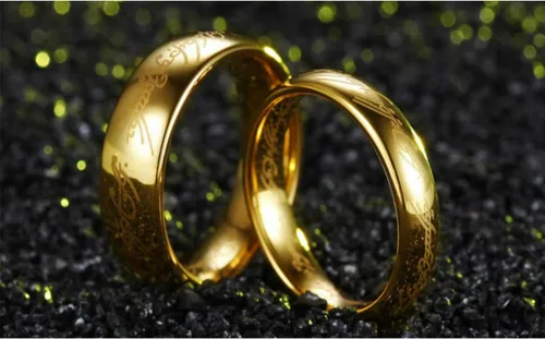 Vista 6 de El único anillo para gobernarlos todos para hombres y mujeres, El señor de los anillos, elegante collar con dije de hoja de árbol verde elfo, broche