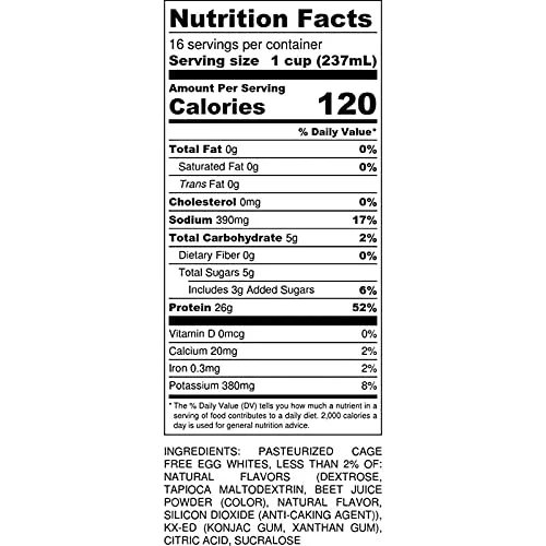 Vista 2 de 4 galones de claras de huevo líquidas Strawberry MuscleEgg (sin jaula)