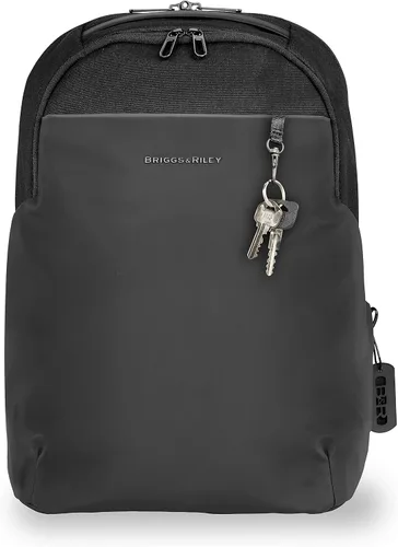Vista 7 de Briggs & Riley Mochila mediana Delve, Negro -, Briggs & Riley Delve - Mochila mediana para laptop, se adapta a portátiles de hasta 15 pulgadas