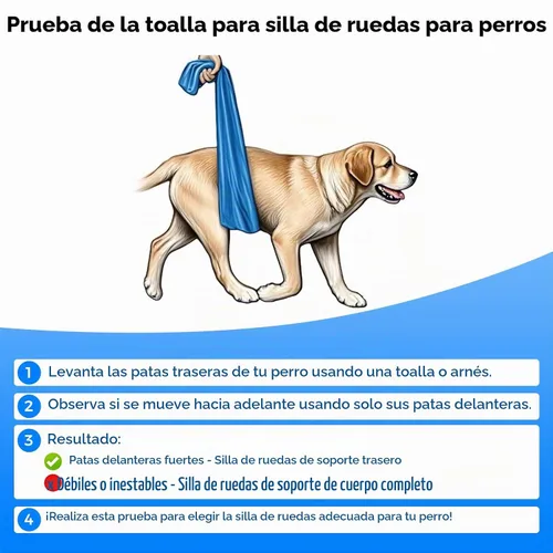 Vista 3 de Kit de ruedas delanteras para silla de ruedas para perros para actualizar la silla de ruedas de patas traseras a silla de cuatro ruedas (M)