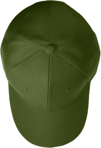 Vista 4 de Falari - 12 unidades de gorras de béisbol, lisas y de tamaño ajustable, venta al por mayor Verde militar