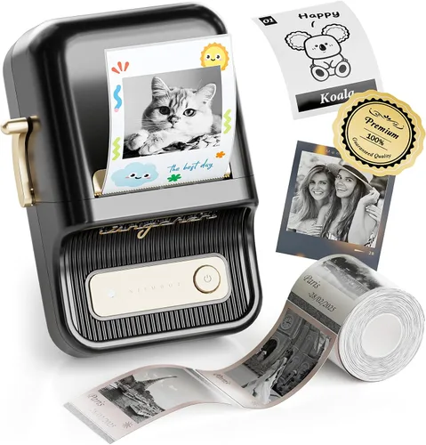 Vista 12 de NIIMBOT Label Maker, B21 Pro 300DPI Impresora de pegatinas HD para fotos Blanco