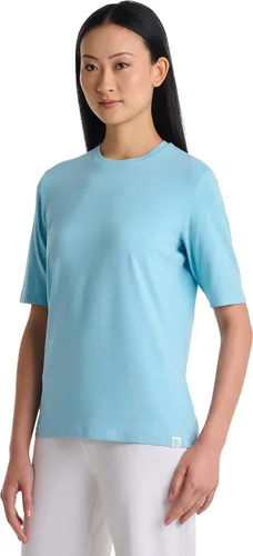 Vista 2 de Coolibar Camiseta de manga corta Morada Everyday UPF 50+ para mujer, protección solar