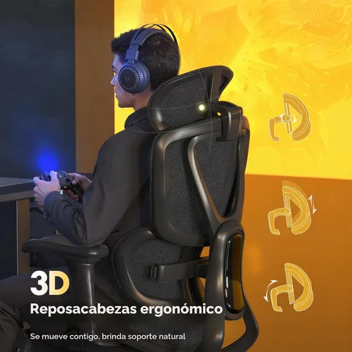 Vista 3 de FLEXISPOT Sentinel Premium Ergonomic Gaming Chair Charcoal