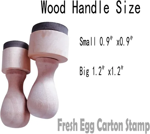 Vista 4 de Sello de huevo personalizado, sello de huevo de pollo personalizado de madera, sello de cartón de huevo, sello de nombre de gallinero, Homesteading