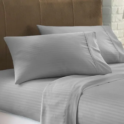 Vista 22 de Juego de sábanas tamaño individual de 1000 hilos, 100% algodón egipcio, 4 piezas [plano, ajustado y funda de almohada] ropa de cama de calidad