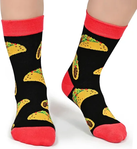 Vista 7 de Calcetines para niños y niñas, paquete de 4 a 6 unidades + caja de regalo, novedosos calcetines de pantorrilla coloridos para niños de 2 a 12 años
