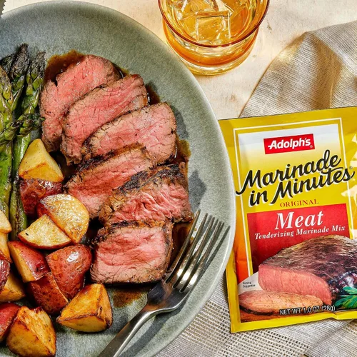 Vista 5 de Adolph's Marinade In Minutes - Adobo ablandador de carne original, 1 onza (paquete de 24)