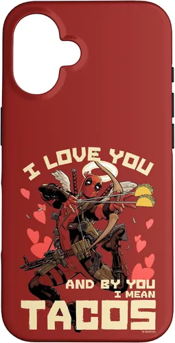 Vista 72 de Marvel Deadpool I Love You and by You I Mean Tacos - Carcasa para iPhone 17