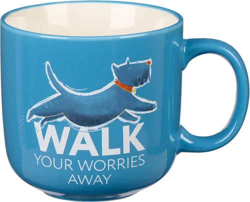 Vista 10 de Taza de café de regalo para mamá con texto en inglés "Come Over to the Bark Side Fun Coffee Cup" para amantes de los perros, dueños de razas