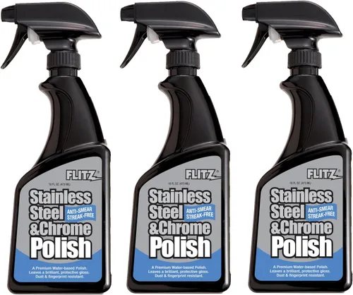 Vista 6 de Flitz Protector de esmalte de acero inoxidable, botella de 16 onzas, revestimiento de cerámica fabricado en Estados Unidos para electrodomésticos