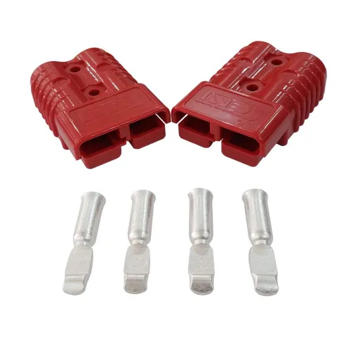 Vista 6 de Conector de batería de 175 amperios 600 V, conector de enchufe de batería de 175 amperios (azul, 1/0AWG)