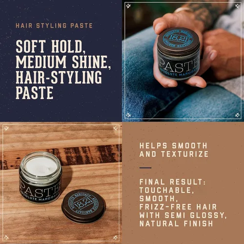 Vista 2 de 18.21 Man Made Producto de peinado para el cabello, 2oz. Aroma de caoba absoluto en pasta con acabado de brillo natural