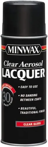 Vista 6 de Minwax Laca de cepillado, semi-brillante, transparente, 12 oz