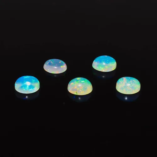 Vista 7 de Ópalo etíope en cabujón, cristal de curación de piedra preciosa, joyería de manualidades DIY, piedra natal de octubre, suministros sueltos, regalos