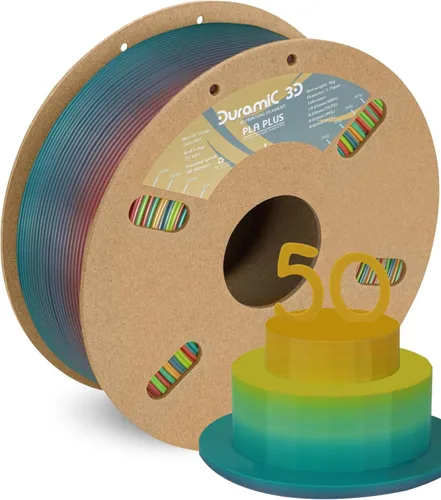 Vista 37 de DURAMIC 3D PLA Plus - Filamento de ácido poliláctico de 0.068 pulgadas para impresora 3D, color negro de 2.2 libras, 8 veces más resistente, carrete