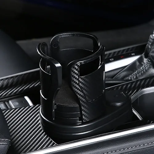 Vista 3 de Car Cup Holder Expander Adapter 2 in 1 Multifunctional 2 Cup Mount Extender 360 Rotating Bottles Drink Holder Car Gadget