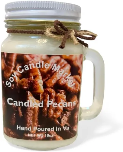 Vista 105 de Velas perfumadas de soja Velas hechas a mano y altamente aromáticas que queman hasta 85 horas en tarro de cristal, perfectas para decoración