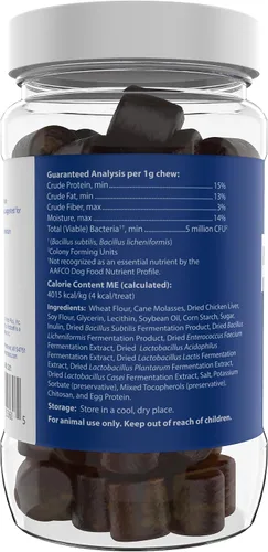 Vista 5 de Probios Masticables suaves para perros, suplemento probiótico diario para la salud intestinal, digestión y apoyo inmunológico, razas medianas