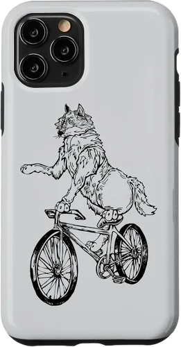 Vista 29 de Wolf Cycling Bicycle Funny Animal Cyclist Biking Bike Case for iPhone 17