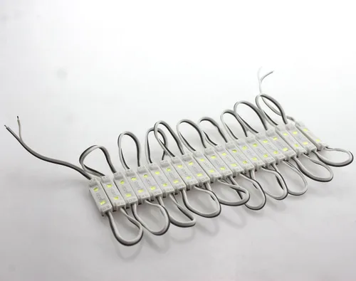 Vista 2 de Super Bright 200pcs Mini 2835 2 LED módulo DC12V impermeable luz decorativa para letreros de letras publicitarias con cinta adhesiva trasera (blanco)