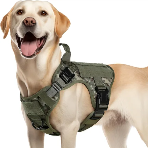 Vista 52 de rabbitgoo - Arnés táctico para perros pequeños, arnés resistente para mascotas con asa, chaleco de servicio sin tirones para razas pequeñas, chaleco