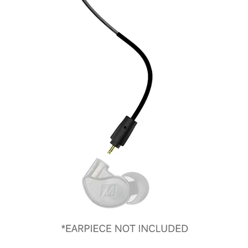 Vista 3 de MEE audio MX PRO Series y M6 PRO Cable de repuesto para auriculares con micrófono en línea y control remoto (negro)