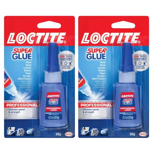 Vista 5 de Loctite Super Glue Gel Control - Superpegamento transparente para plástico, madera, metal, con Super Glue líquido profesional, transparente