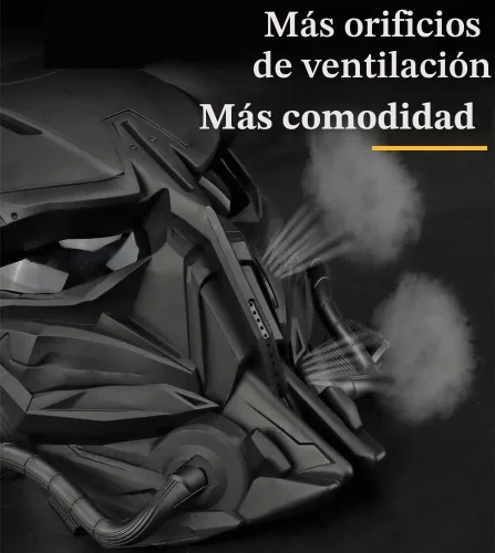 Vista 2 de Airsoft Máscara protectora de cara completa, pasamontañas, para deportes al aire libre, CS, cosplay, disfraces, cine, rodaje