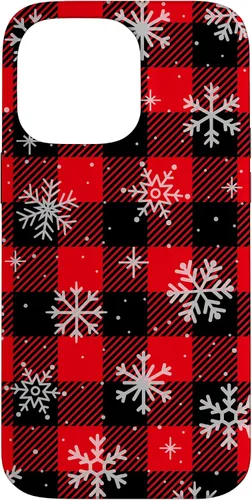 Vista 20 de iPhone 13 Copos de nieve caída nieve nieve Navidad invierno rojo cuadros caso