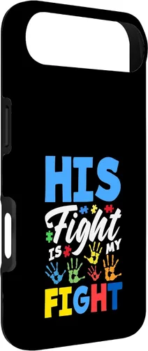 Vista 2 de His Fight is My Fight Autism Awareness Case for iPhone Air