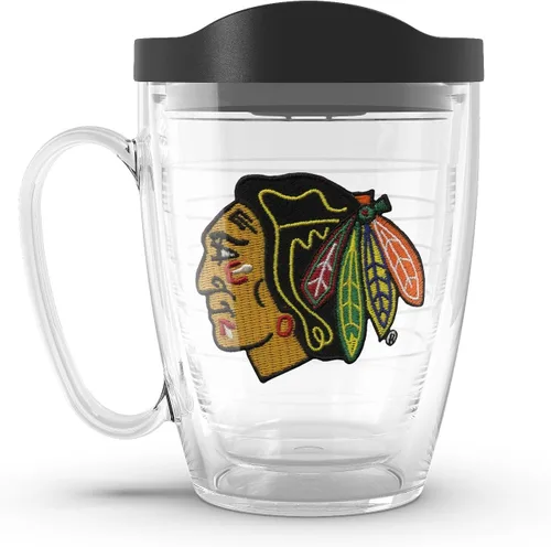 Vista 12 de Taza aislada Tervis de doble pared fabricada en Estados Unidos con logotipo principal de NHL Buffalo Sabres, mantiene las bebidas frías y calientes