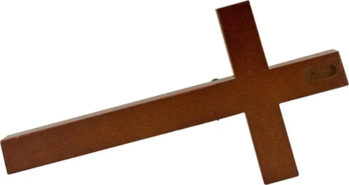 Vista 3 de Cruz de pared con niño arrodillado Juego de acento dorado en madera con peltre para niño o niña Gran regalo católico para el bautismo