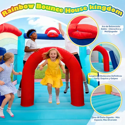 Vista 2 de Casa de rebote para niños grandes de 8 a 12, castillo inflable extra grande Arcoír