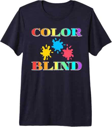 Vista 5 de Color Blind Test Funny Glasses Visions Camiseta Premium