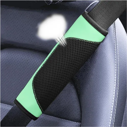 Vista 17 de BESULEN - Fundas para cinturón de seguridad de coche, juego de 2 protectores de correa de hombro de malla de cuero universal, almohadilla de arnés