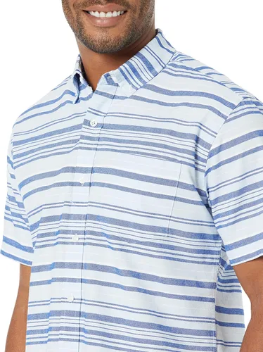 Vista 5 de Tienda Essentials Camisa oxford, ajuste regular, de manga corta, con bolsillo, para hombre