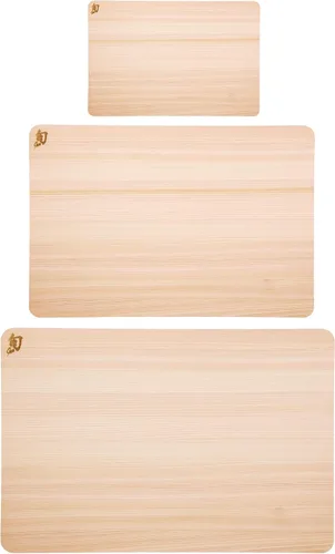 Vista 12 de Shun Cutlery - Tabla de cortar pequeña Hinoki, 10.75" x 8.25" pequeña tabla de cortar japonesa de madera para cocina, madera medianamente suave que