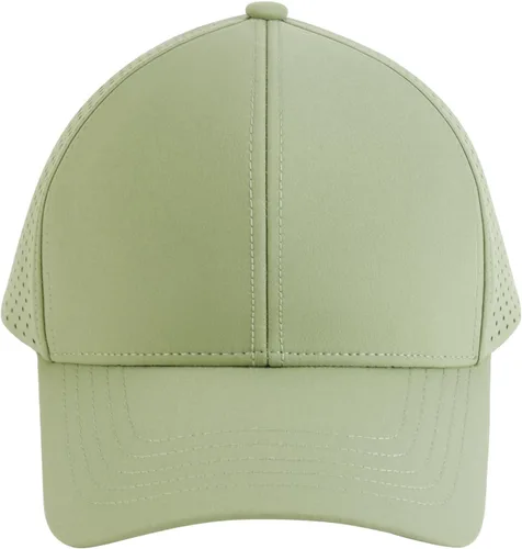 Vista 2 de VOBOOM Gorra de béisbol de secado rápido para hombre, gorra de bola de malla cortada con láser, gorra curvada del Snapback del ala