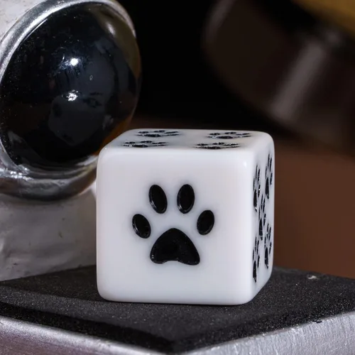 Vista 3 de Juego de 10 dados D6 estándar de 6 caras para juegos de mesa Wow DND Bolsa de almacenamiento de cuero, regalo DM, para juegos de rol de Calabozos