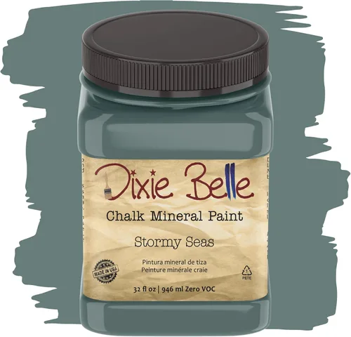 Vista 32 de Pintura para muebles con acabado de tiza Dixie Belle Paint Company - Amatista (4oz) - Pintura mineral de tiza chic púrpura profundo mate