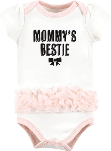 Vista 318 de Hudson Baby baby-girls Cotton Bodysuits 3-pack