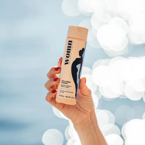 Vista 7 de womn Intimate Comfort Dry & Fresh Powder - Polvo corporal sin talco para pieles sensibles. Protección natural contra la humedad y las rozaduras