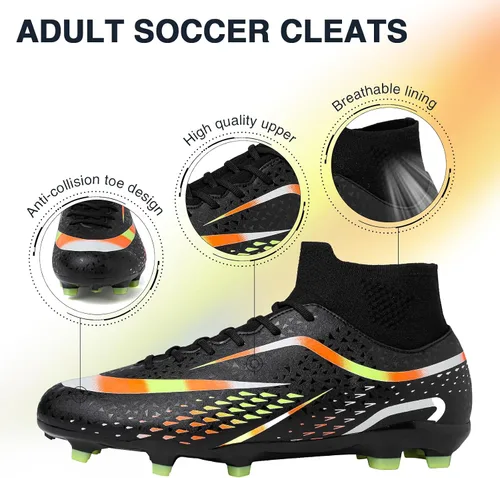 Vista 6 de Tacos de fútbol para hombre y mujer, tacos de fútbol para niños, AGFG