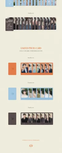 Vista 5 de SF9 Sequecne 13 Mini álbum Versión de claridad CD+80p Folleto+1p ID Foto+1ea pegatina+1p unidad PhotoCard+1p Selfie PhotoCard+seguimiento sellado