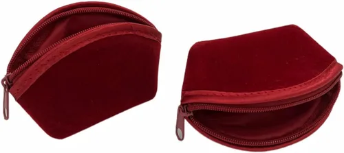 Vista 4 de TENBOR 6 bolsas de terciopelo para joyas, bolsas de joyería con cremallera, pequeñas bolsas de regalo de lujo para organizador de joyas, regalos